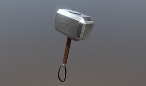 norse hammer thor 3D