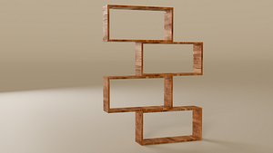 3D book shelf