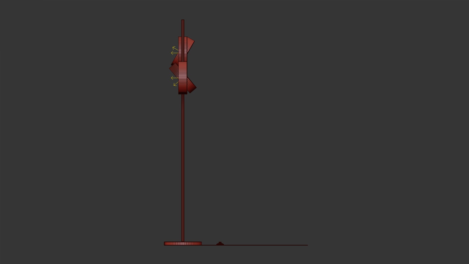 3D Berlin Oluce Led Adjustable Metal Floor Lamp Model - TurboSquid 2217558