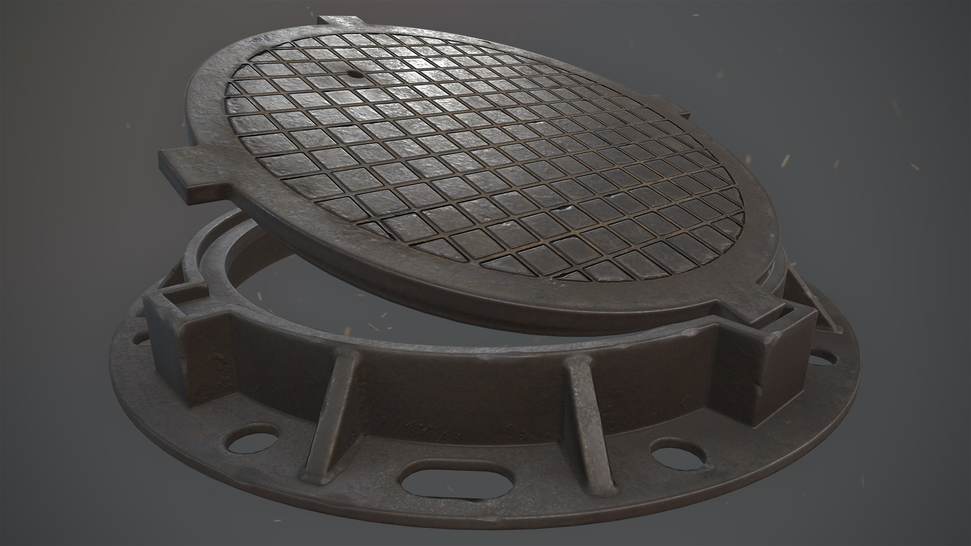 3D Model Pack Sewer Hatch - TurboSquid 1299583