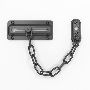 3D model Door chain lock