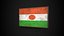 Old Picture Frame With Niger  Flag - Game Ready PBR Low-poly 3D Model
