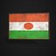 Old Picture Frame With Niger  Flag - Game Ready PBR Low-poly 3D Model