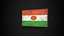 Old Picture Frame With Niger  Flag - Game Ready PBR Low-poly 3D Model