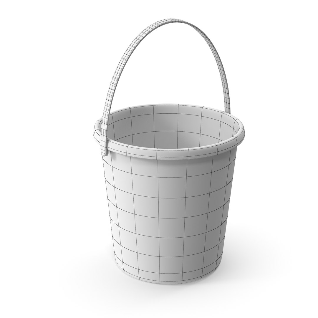 Green Plastic Bucket 3D Model - TurboSquid 2130389