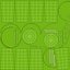 Seau en plastique vert