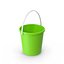 Seau en plastique vert
