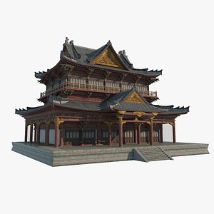 3D model Ancient Asian Architectural Grand Palaces