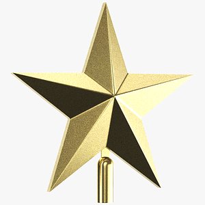 Detailed Christmas Tree Topper 02