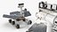 Six Wheeled Scientific Rover for Exploring Martian Terrain 3D model