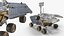 Six Wheeled Scientific Rover for Exploring Martian Terrain 3D model