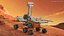 Six Wheeled Scientific Rover for Exploring Martian Terrain 3D model