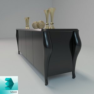 console table decorative 3d model