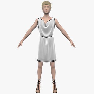 roman hair cloth 3d max