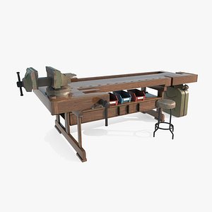 Studio Furniture Workbench 3D model