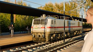Indian Railways WAP-7 Electric Locomotive  Game Ready 3D Model