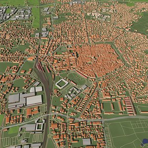 Modena Italy - city and urban 3D model