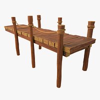 Cartoon Wooden Pier