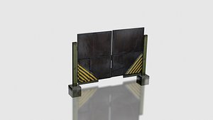 3d model industrial gate