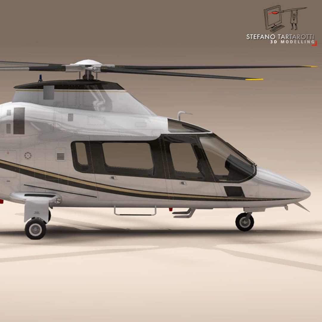 Aw109 Helicopter 3d 3ds