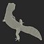 3d leopard gecko pose 4 model