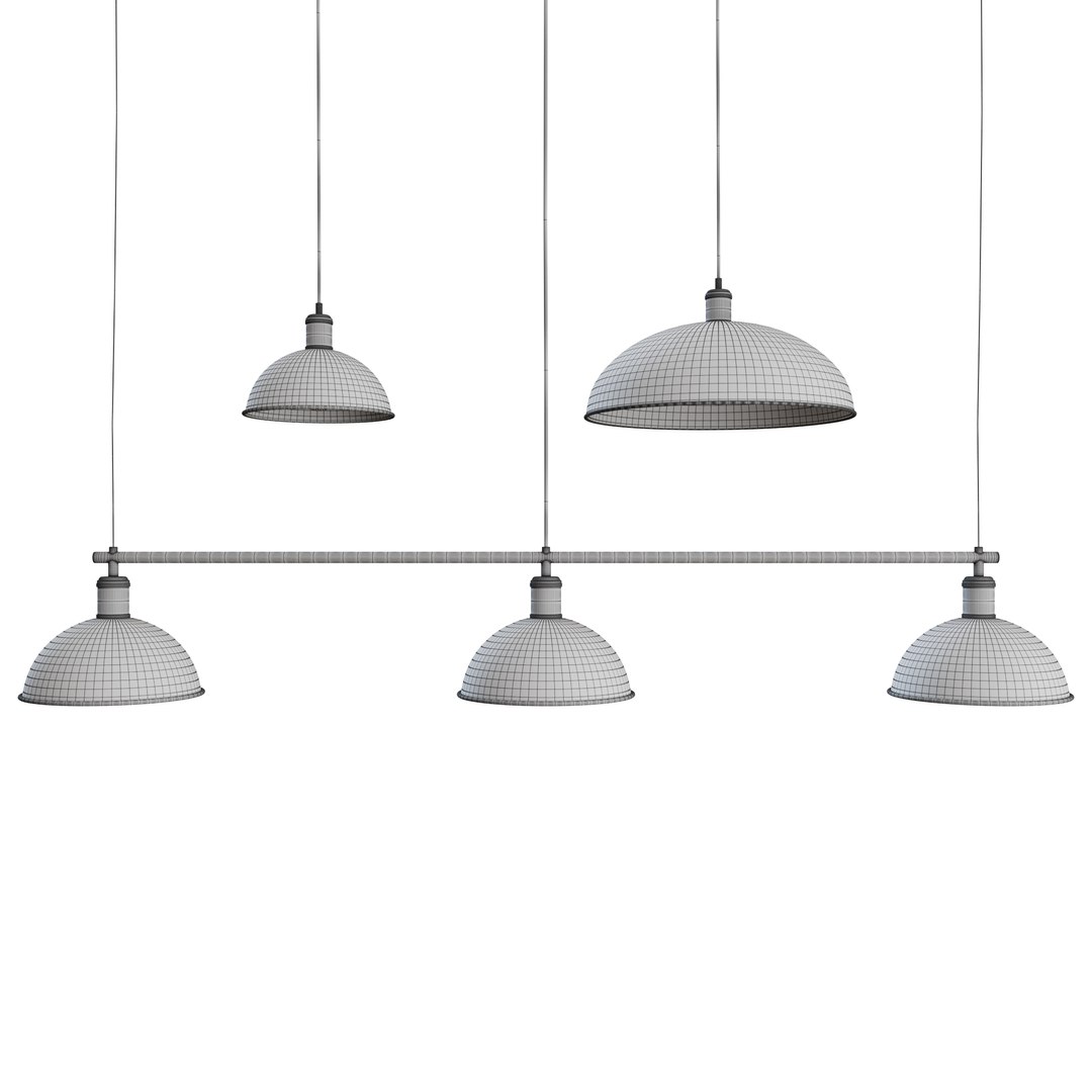 Hubert suspension frame pendant model - TurboSquid 1411735