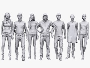 Lowpoly People Casual Pack Vol.12