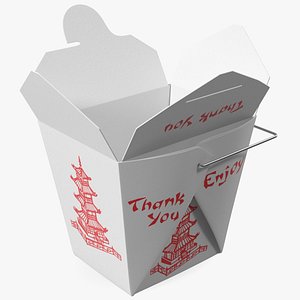 Chinese Restaurant Opened Takeout Box 32 Oz