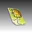 3d model sim card
