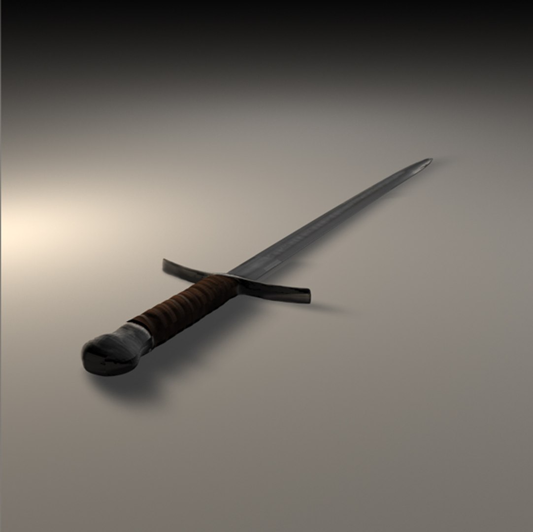 Sword Uv Mapped 3d Max