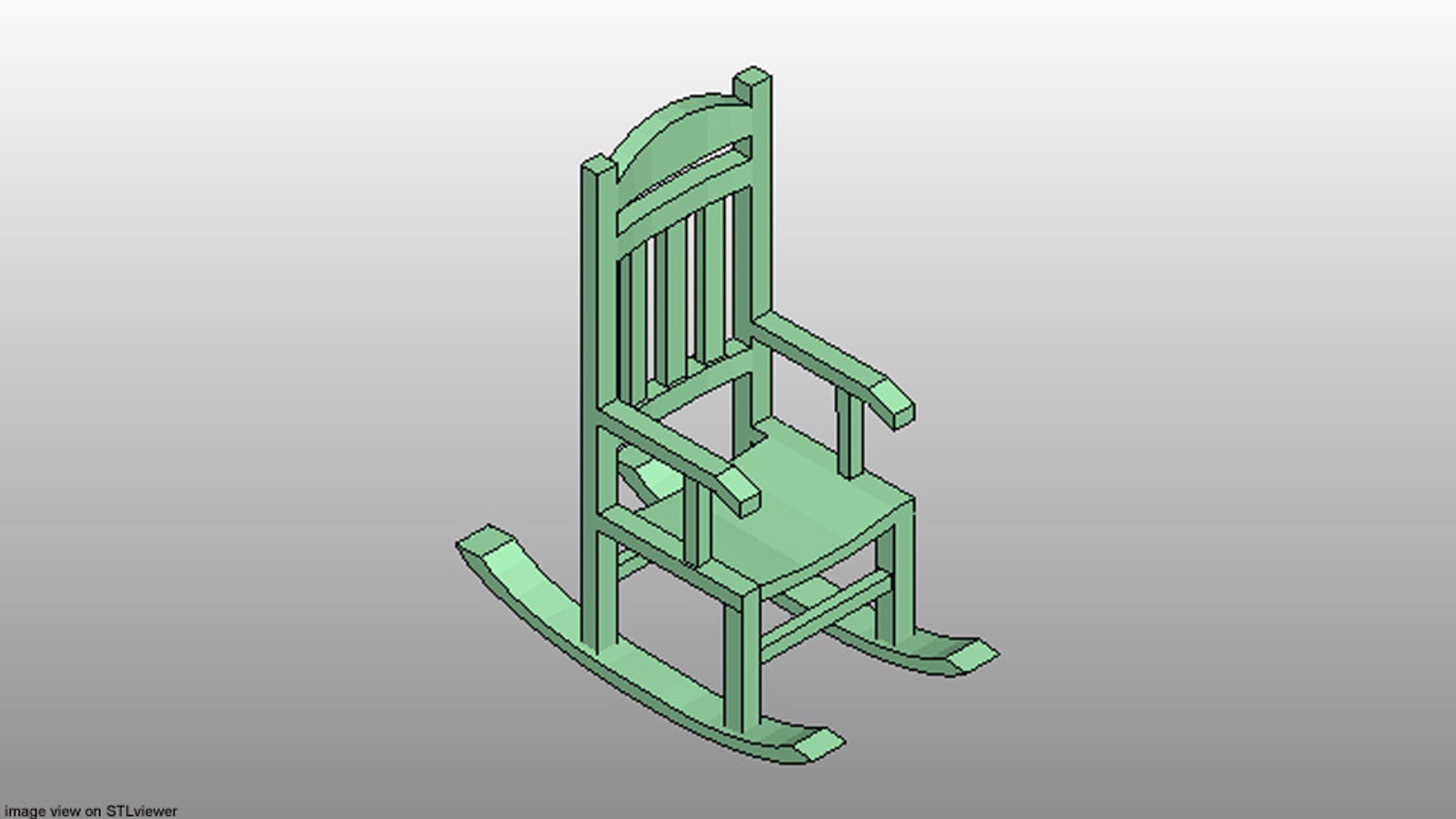 Rocking Chair 3D Model - TurboSquid 1273159