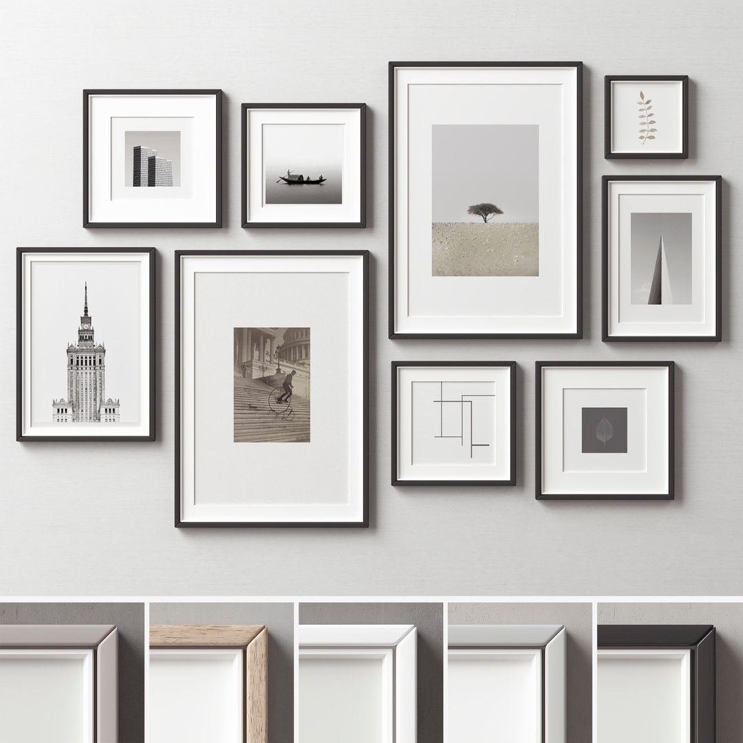 3D model Picture Frames Set-265 - TurboSquid 1768110