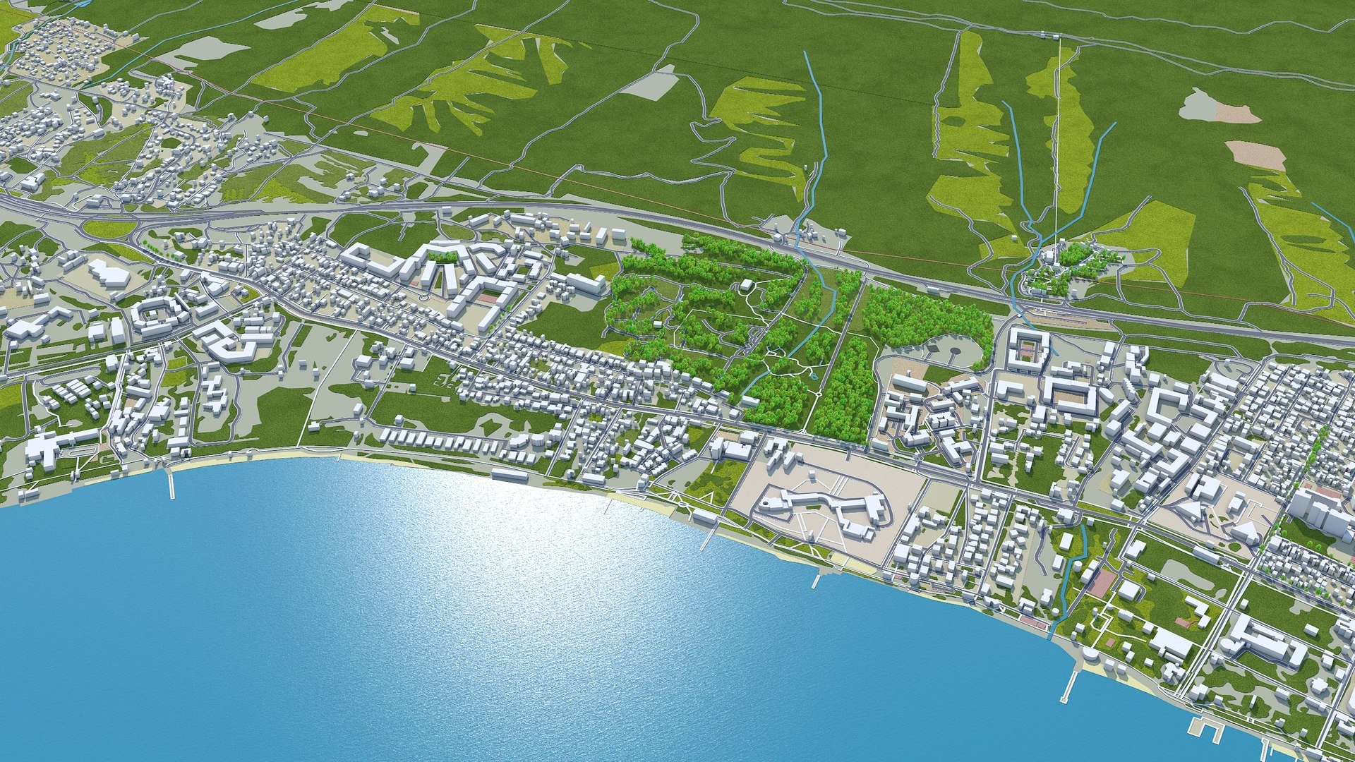 3D Model Gelendzhik Russia - TurboSquid 2194797