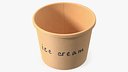 Ice Cream Paper Cup Empty