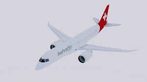 3D embraer e-190 model