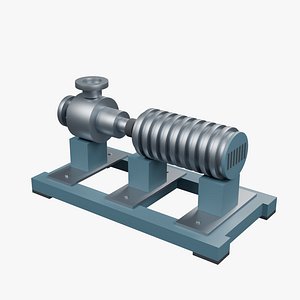 3D Centrifugal Pump Skid model