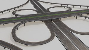 highway intersection 3D