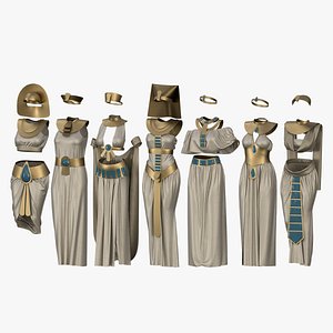 7 Egyptian female dress 3D