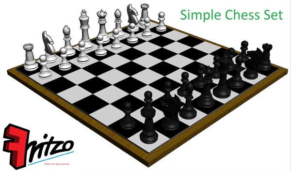 modelo 3d Juego de ajedrez simple - TurboSquid 623485