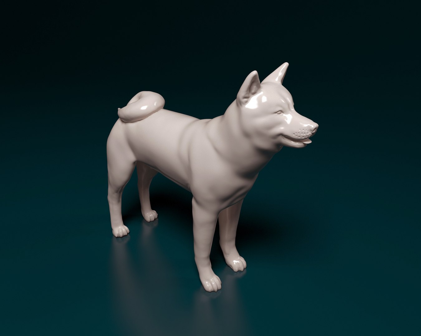 Akita Inu 3D model - TurboSquid 1925494