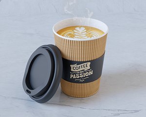 Paper Cup Coffee 3D