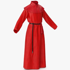 Robe with Mantle Red and Pouch