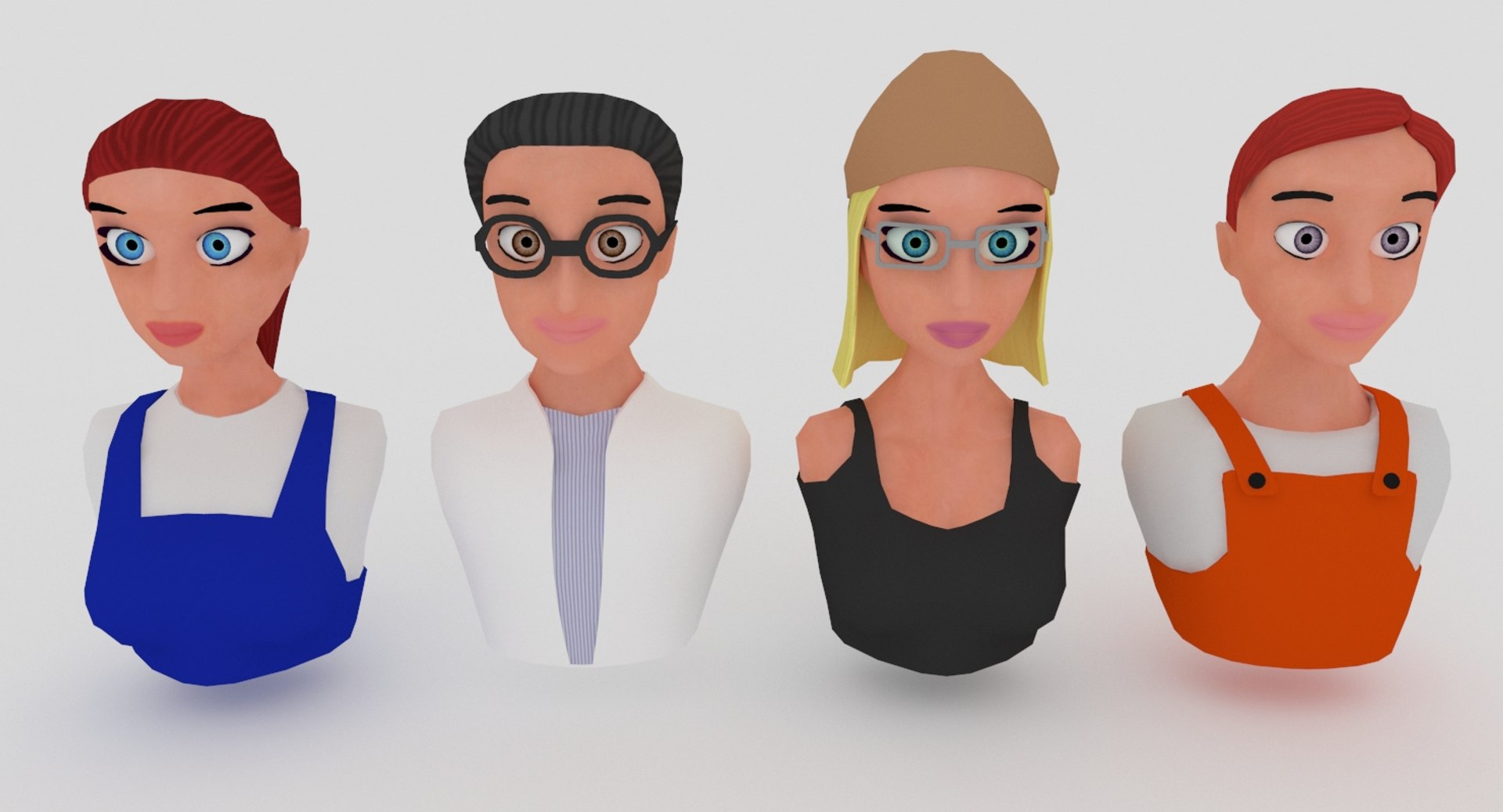 3D 20 Male-female VR Character Avatars - TurboSquid 1804751