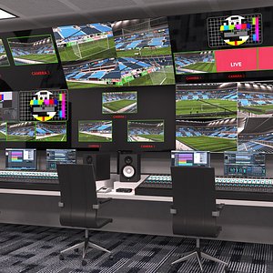 3D Soccer VAR Room model