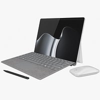 Microsoft Surface Pro 2026 12th Edition Platinum Rigged Animated