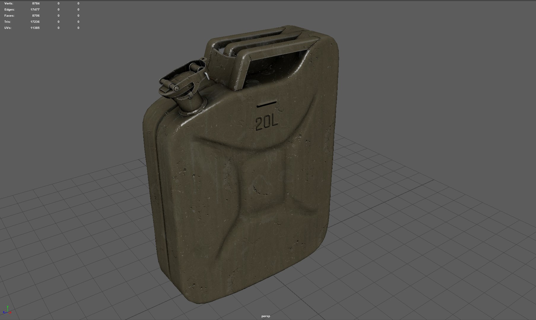 Jerrycan model https://p.turbosquid.com/ts-thumb/gx/VE0yb5/rW/render1/jpg/1660325722/1920x1080/fit_q87/5b2ba9f9baa21db0e4e0f765e2e17bb960546964/render1.jpg