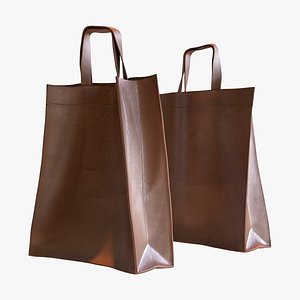 Leather Tote Bag 3D