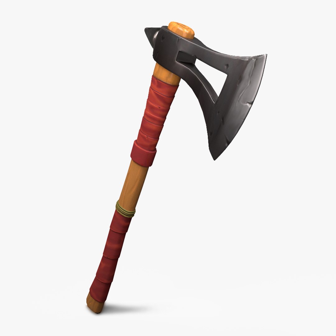 3D model stylized cartoon axes - TurboSquid 1470331