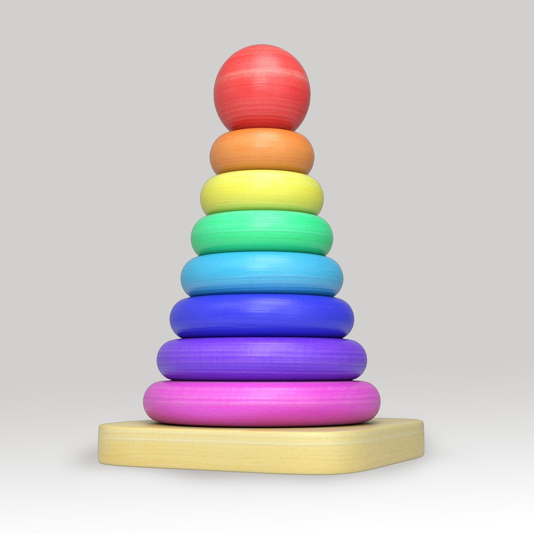 Stacking Rings Toy Model - TurboSquid 1936429