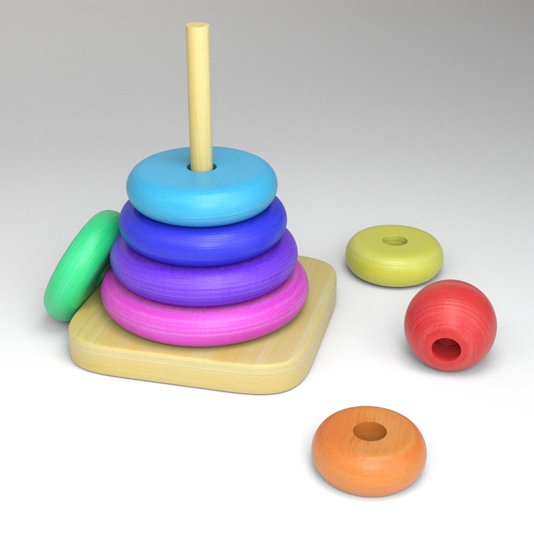 Stacking Rings Toy Model - TurboSquid 1936429
